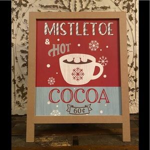 Over 20" TALL Double Sided Cocoa Bar/Chalkboard